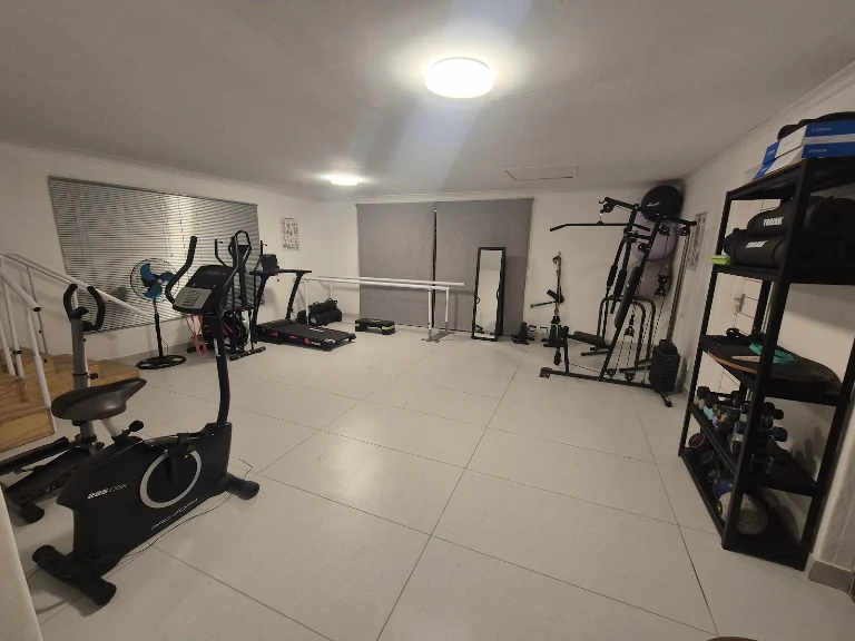 The AMP-INC rehabilitation gym with exercise equipment